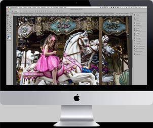 Photo illustration du site : image d'un écran Apple iMac
